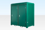 1+1 Double Mains Toilet Cabin 8Ft x 5Ft – Green - Image 9