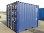 10ft x 8ft One-Trip Shipping Container – Blue Corten Steel Storage Container