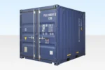 10ft x 8ft One-Trip Shipping Container – Blue Corten Steel Storage Container - Image 5