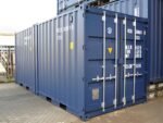10ft x 8ft One-Trip Shipping Container – Blue Corten Steel Storage Container - Image 2