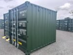 10ft x 8ft One-Trip Shipping Container – Green Corten Steel Storage Container - Image 5