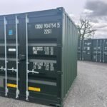 10ft x 8ft One-Trip Shipping Container – Green Corten Steel Storage Container