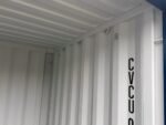 10ft x 8ft One-Trip Shipping Container – Green Corten Steel Storage Container - Image 3