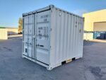 10ft x 8ft One-Trip Shipping Container – White Steel Storage Container - Image 7
