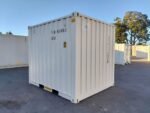 10ft x 8ft One-Trip Shipping Container – White Steel Storage Container - Image 2
