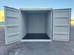 10ft x 8ft One-Trip Shipping Container – White Steel Storage Container - Image 3