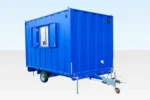 12x7.5 Mobile Anti-Vandal Office Cabin – Towable Steel Site Office - Image 3