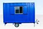 12x7.5 Mobile Anti-Vandal Office Cabin – Towable Steel Site Office