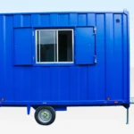 12x7.5 Mobile Anti-Vandal Office Cabin – Towable Steel Site Office