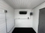 20 ft 20’ Slate Gray Shiplap 120V Shipping Container Office Minisplit - Image 2