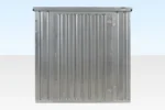 2m Flat Pack Metal Storage Unit – Galvanized Steel Store with Floor - Image 4