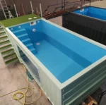 30Ft Shipping Container Swimming Pool – Corten Steel Pool with Filtration System