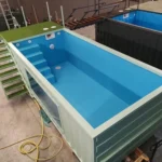 30Ft Shipping Container Swimming Pool – Corten Steel Pool with Filtration System