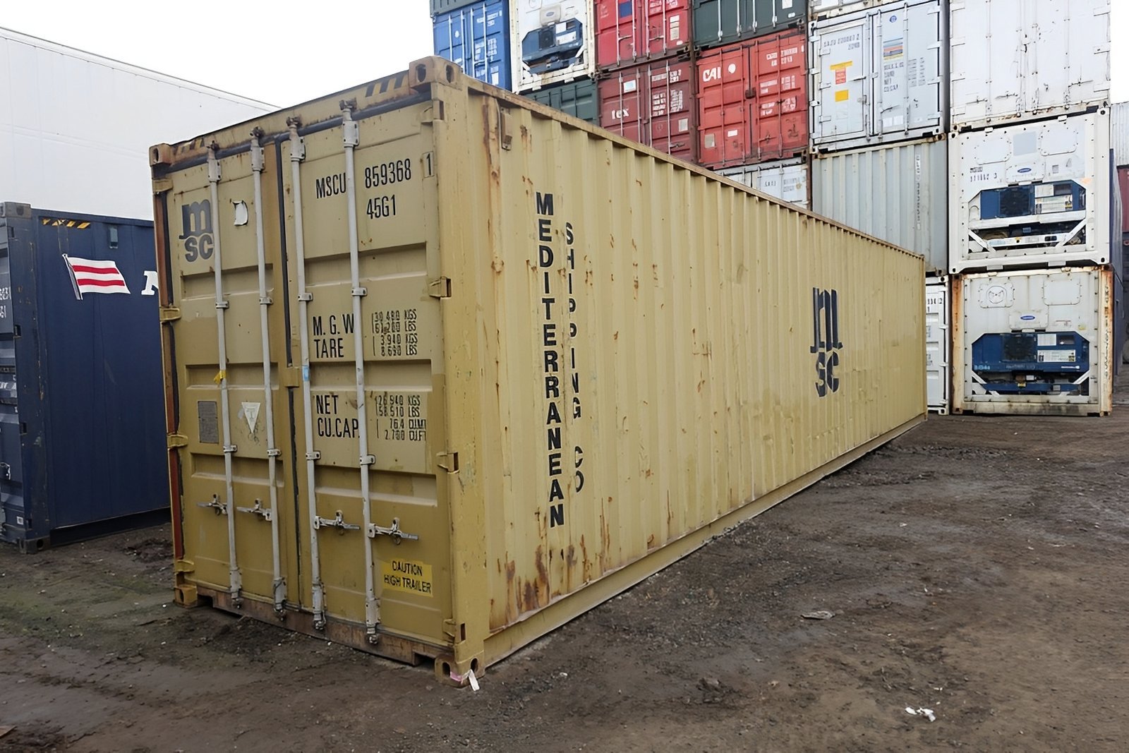 40Ft-Used-Shipping-Container-High-Cube-Copy.jpg 40ft Used High Cube Shipping Container – 9ft 6in High – Wind & Watertight - Image 1