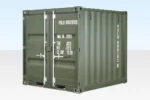 8ft One-Trip Shipping Container – Green Steel Storage Container - Image 2
