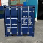 8ft One-Trip Shipping Container – Blue Steel Storage Container