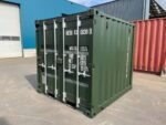 8ft One-Trip Shipping Container – Green Steel Storage Container