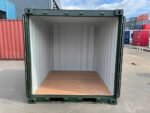 8ft One-Trip Shipping Container – Green Steel Storage Container - Image 3