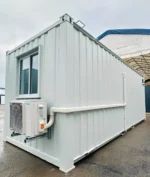 21ft x 8ft Custom Office Cabin – Refurbished Portable Office with A/C - Image 9