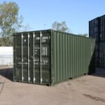 20ft New One Trip Shipping Container – Standard Height – Dark Green